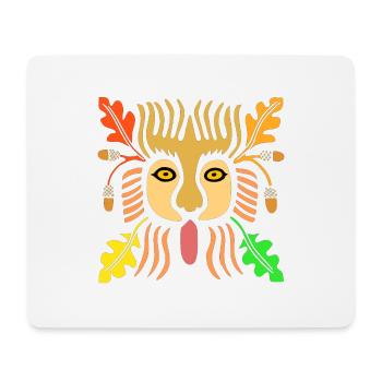 Vacances tribales Lion Afrique - Tapis de souris (format paysage) - blanc - Devant