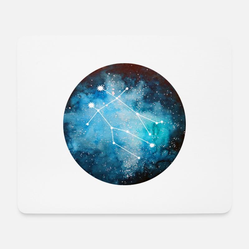 sternzeichen Zwilling - Mousepad (Querformat) - Weiß