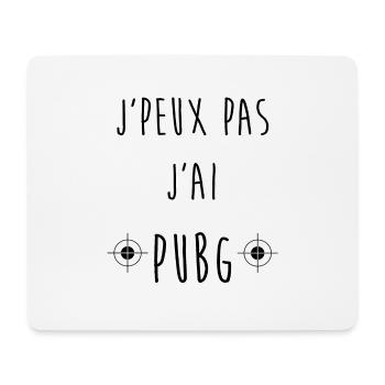 I CAN'T I PUBG - Mouse Pad (horizontal) - white - Front
