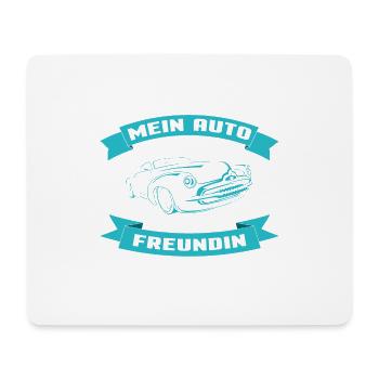 MY CAR SWALLOWS LESS THAN YOUR FRIENDS - Mouse Pad (horizontal) - white - Front