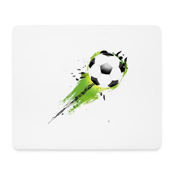 Fussball Splash - Mousepad (Querformat) - Weiß - Vorne