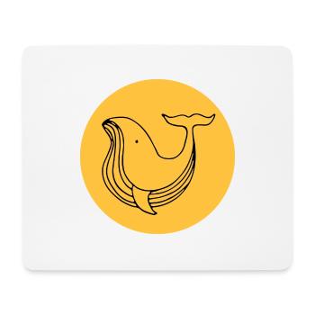 whale - Mouse Pad (horizontal) - white - Front