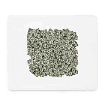 Dollar Haufen - Geschenkidee - Dollar Haufen - Mousepad (Querformat) - Weiß - Vorne
