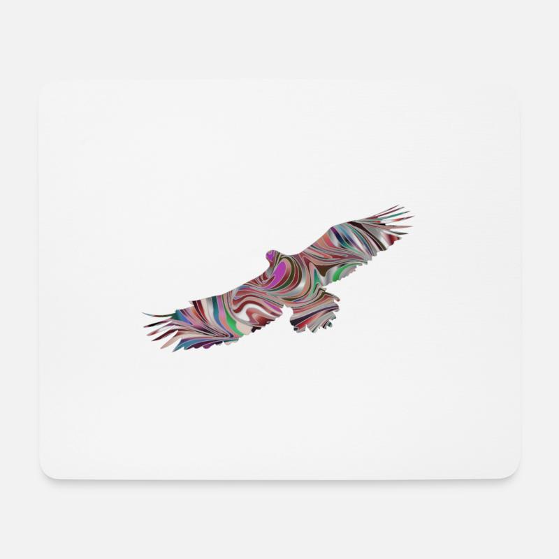 Adler - Mousepad (Querformat) - Weiß