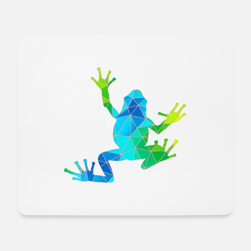 Frosch - Mousepad (Querformat) - Weiß