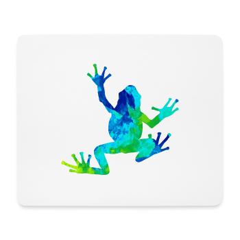 grenouille - Tapis de souris (format paysage) - blanc - Devant