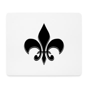 Bourbon Lily - Boy Scout - noir - Tapis de souris (format paysage) - blanc - Devant