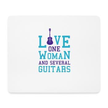 Mandolin E Guitar Loud Gift Banjo - Mouse Pad (horizontal) - white - Front