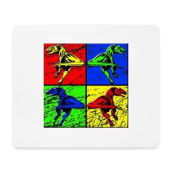 Dinosaurier - Mousepad (Querformat) - Weiß - Vorne