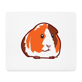 Niedliches Meerschwein Als Haustier und Nagetier - Mousepad (Querformat) - Weiß - Vorne