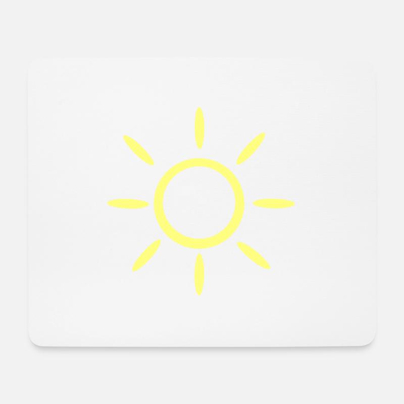sun - Mouse Pad (horizontal) - white