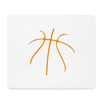 BASKETBALL logo Men Women Kids Shirt & Gift - Mouse Pad (horizontal) - white - Front