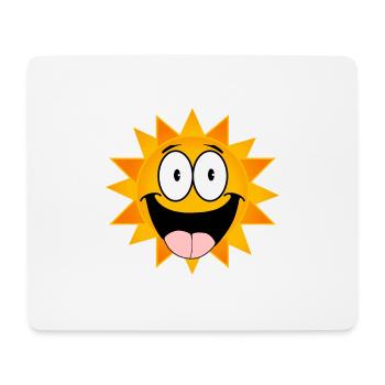 smiling sun - Mouse Pad (horizontal) - white - Front