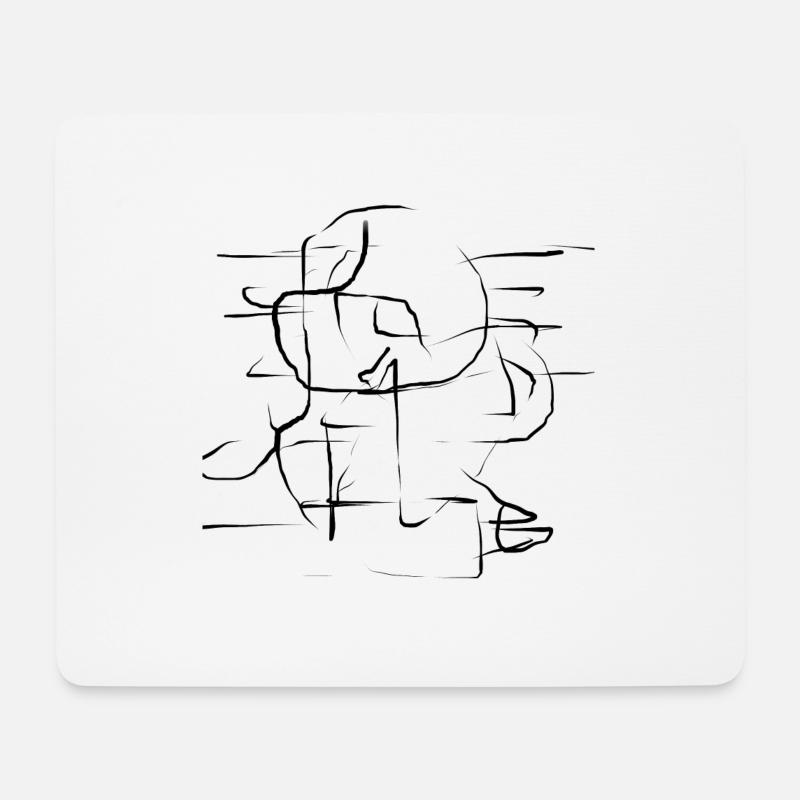 Muster 1 - Mousepad (Querformat) - Weiß
