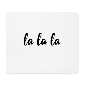 lalala chanson texte chanson chemise cadeau - Tapis de souris (format paysage) - blanc - Devant
