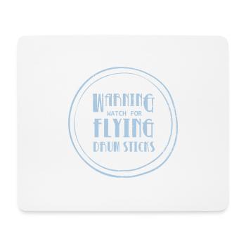 Trommler Trommel Drumstick Drums Geschenk - Mousepad (Querformat) - Weiß - Vorne