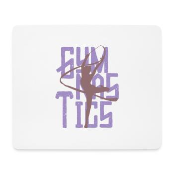 Gymnastique gymnastique club athlétisme cadeau - Tapis de souris (format paysage) - blanc - Devant