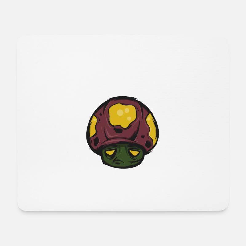 Pilz - Mousepad (Querformat) - Weiß