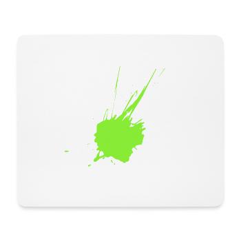 Color blot neon green - Mouse Pad (horizontal) - white - Front