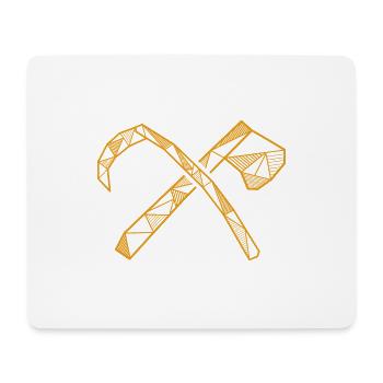 Axt und Sense - Mousepad (Querformat) - Weiß - Vorne