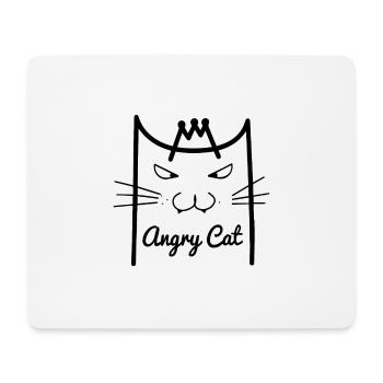 Angry Cat Shirt - Mouse Pad (horizontal) - white - Front