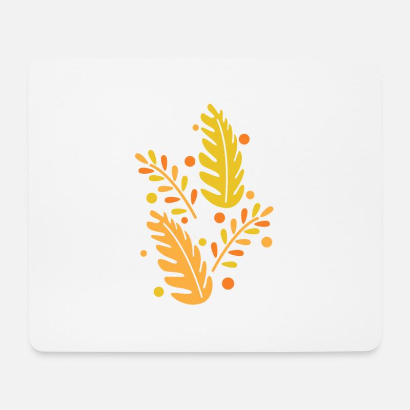 Blätter Geschenk Herbst Blatt Wald Natur Pflanze - Mousepad (Querformat) - Weiß