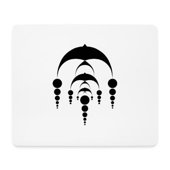Mandala Kornkreise ufo space - Mousepad (Querformat) - Weiß - Vorne