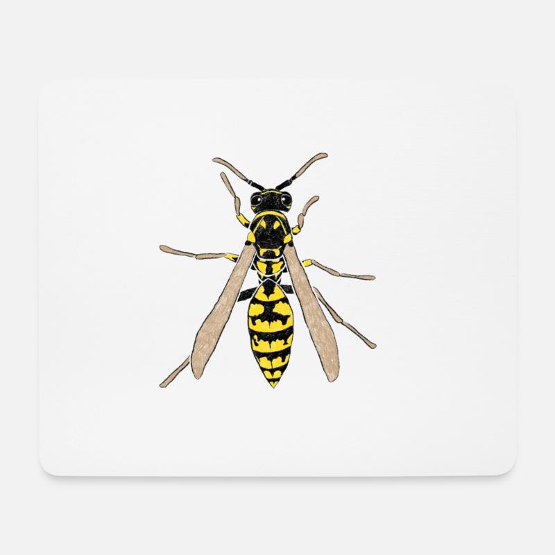 Wasp / hornet / bee - Mouse Pad (horizontal) - white