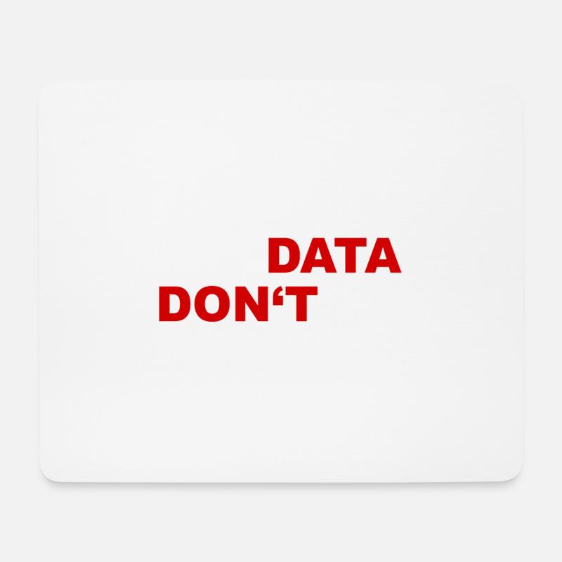 Data - Mousepad (Querformat) - Weiß