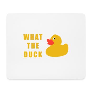 what the duck - Mouse Pad (horizontal) - white - Front