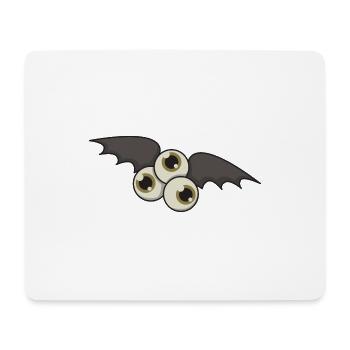 Bat monstre halloween cadeau yeux - Tapis de souris (format paysage) - blanc - Devant