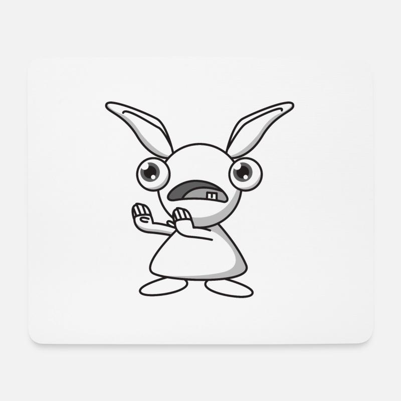 Ungeheuer Ohren Geschenk Halloween Comic fantasy - Mousepad (Querformat) - Weiß