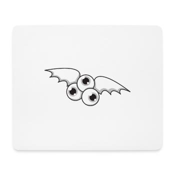 Bat monstre halloween cadeau yeux - Tapis de souris (format paysage) - blanc - Devant