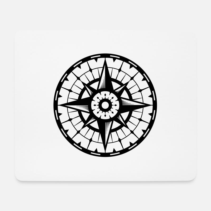compass - Mouse Pad (horizontal) - white