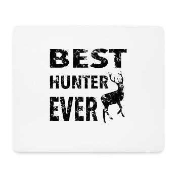 Best hunter ever - Mousepad (Querformat) - Weiß - Vorne
