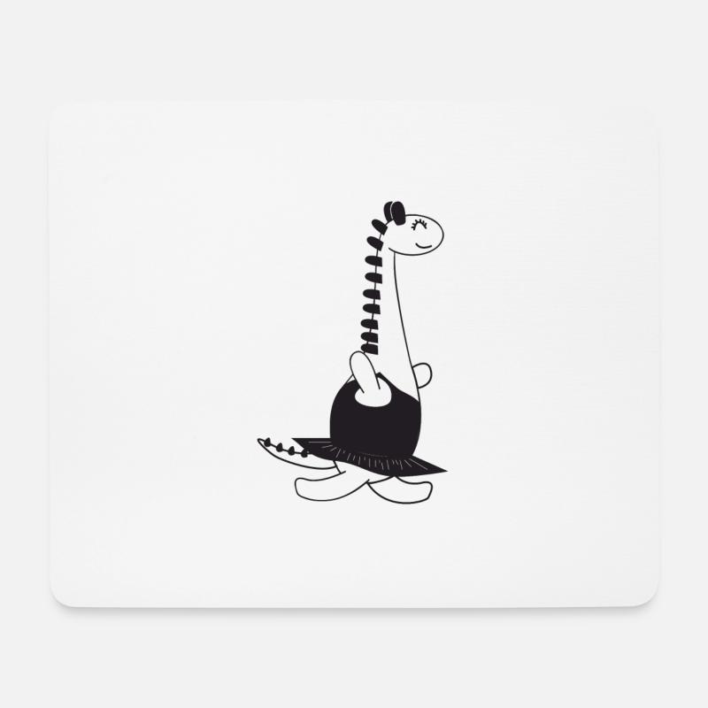 Dino - Mousepad (Querformat) - Weiß