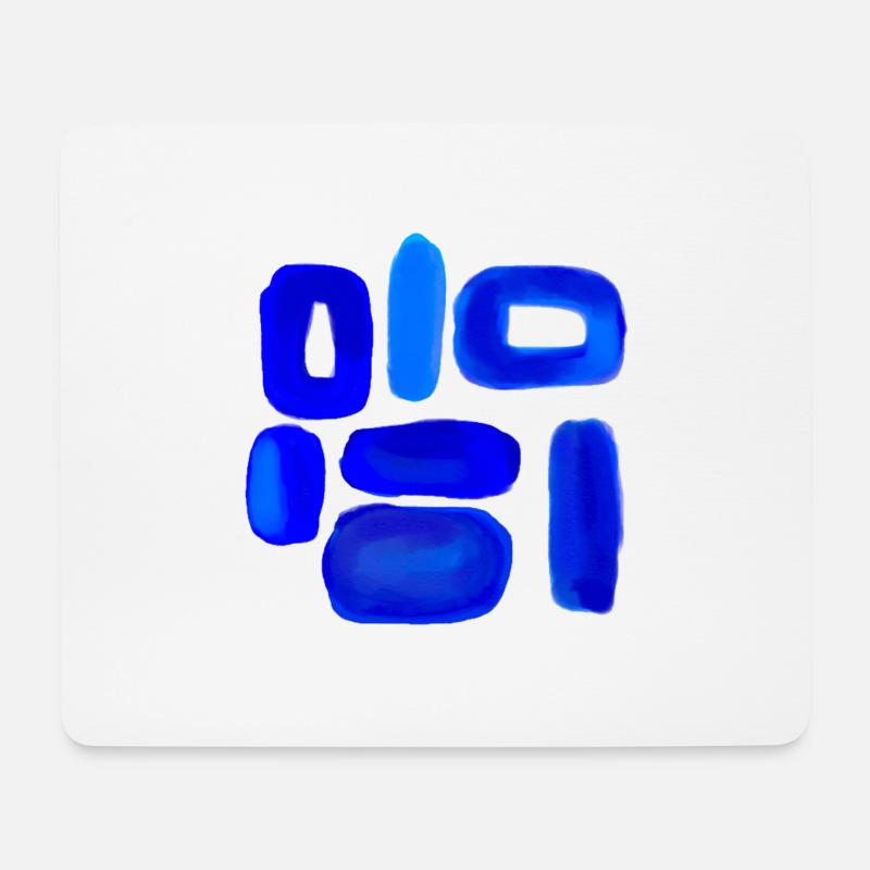 Blue Sky Abstraktes Design - Mousepad (Querformat) - Weiß