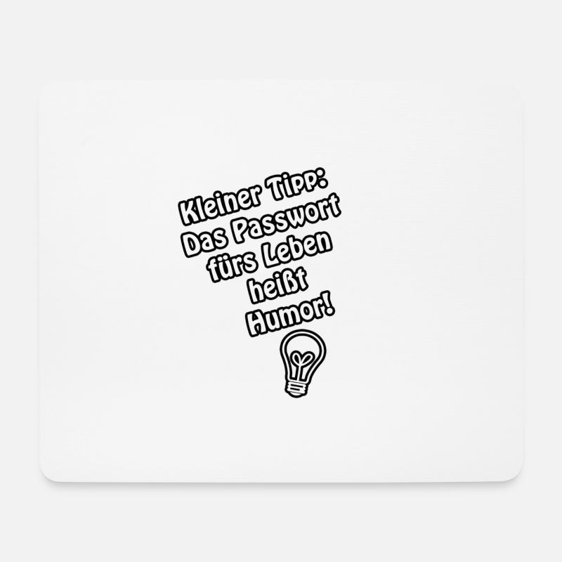 Humor - Mousepad (Querformat) - Weiß