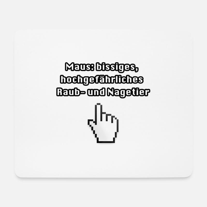 Computer - Mousepad (Querformat) - Weiß