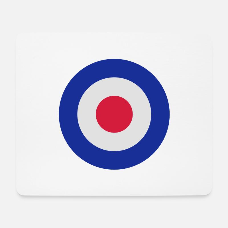 MOD Roundel Bullseye Target - Mouse Pad (horizontal) - white