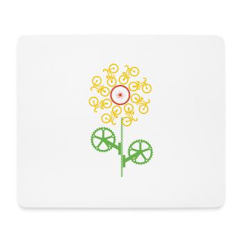 T-SHIRT BICYCLE TOURNESOL IDÉE CADEAU FUNNY - Tapis de souris (format paysage) - blanc - Devant