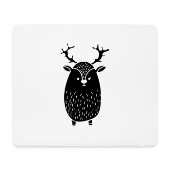süsse Rentier Geschenk - Mousepad (Querformat) - Weiß - Vorne