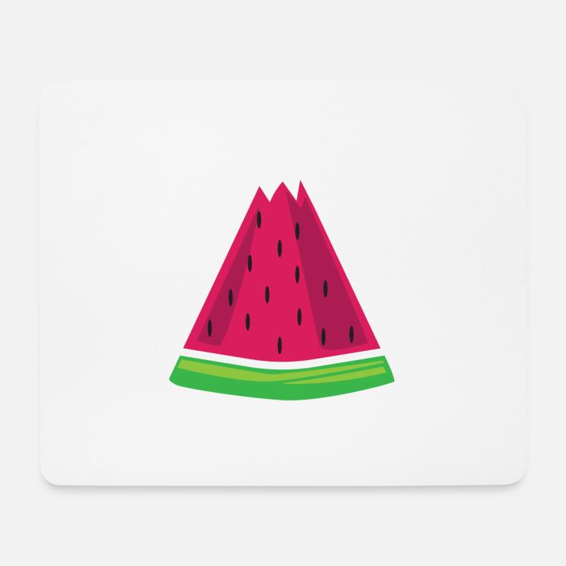 Wassermelone - Mousepad (Querformat) - Weiß