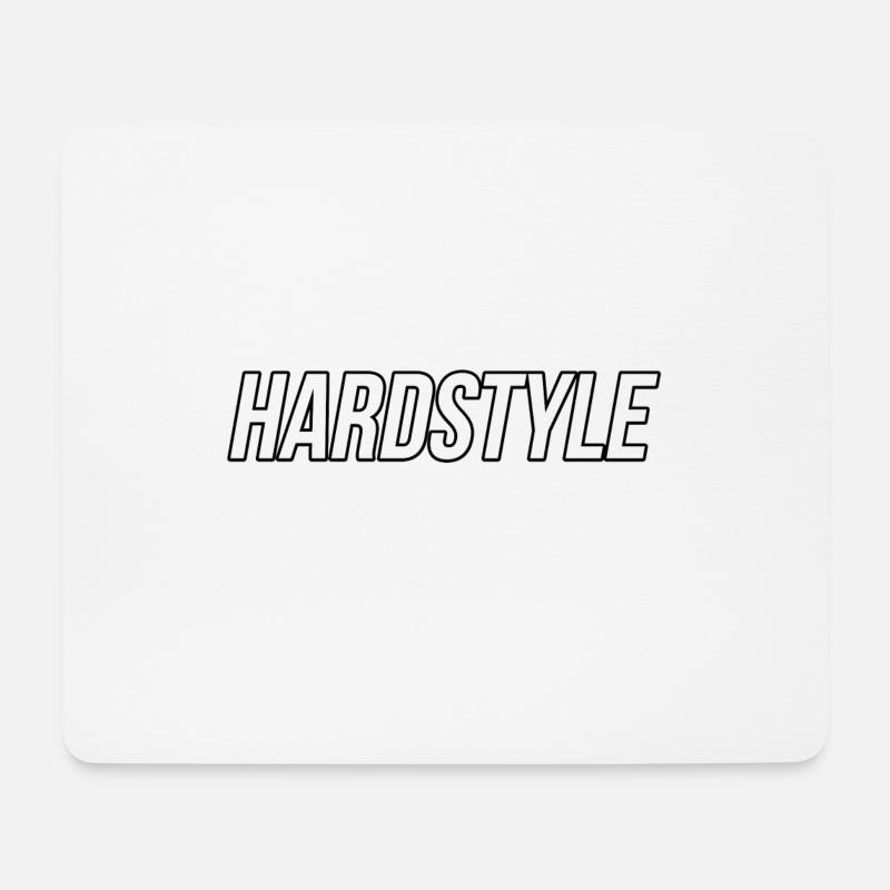hardstyle - Tapis de souris (format paysage) - blanc