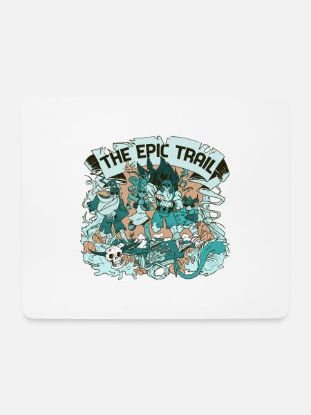 Der epische Weg - Mousepad (Querformat) - Weiß