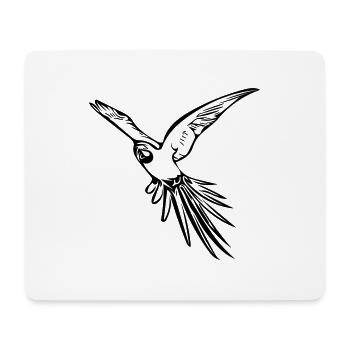 perroquet - Tapis de souris (format paysage) - blanc - Devant