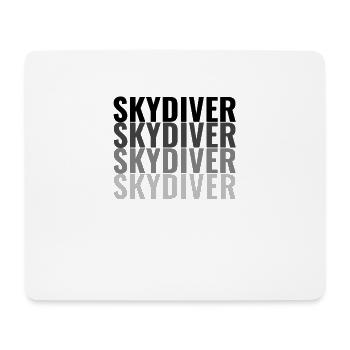 SKYDIVER parachutiste - Tapis de souris (format paysage) - blanc - Devant