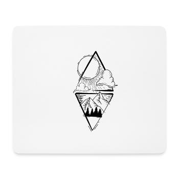 Sun Mountains - Mouse Pad (horizontal) - white - Front