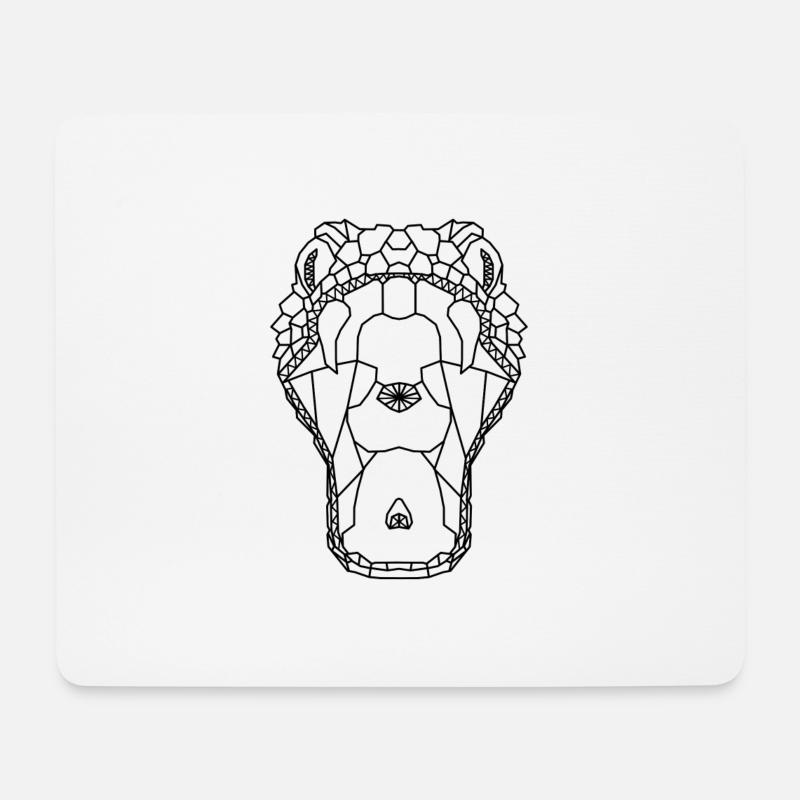Viper Schlange Geometric - Mousepad (Querformat) - Weiß