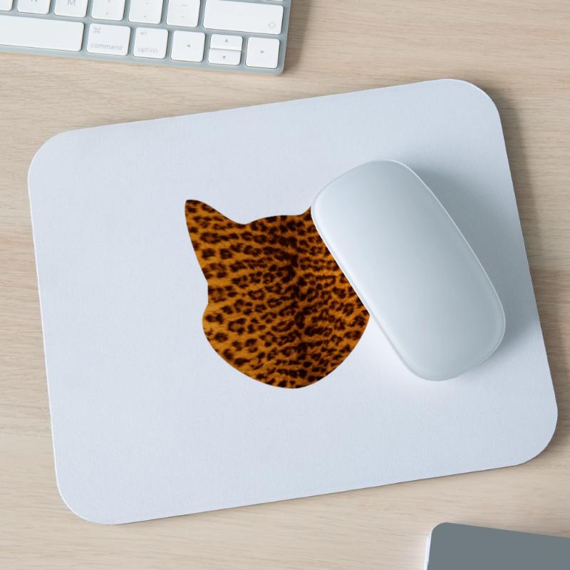 Cat leopard pattern Mouse Pad (horizontal)